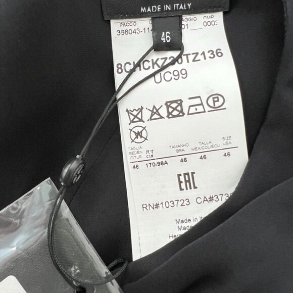 Giorgio Armani black silk tank top size 46 - Picture 4 of 5